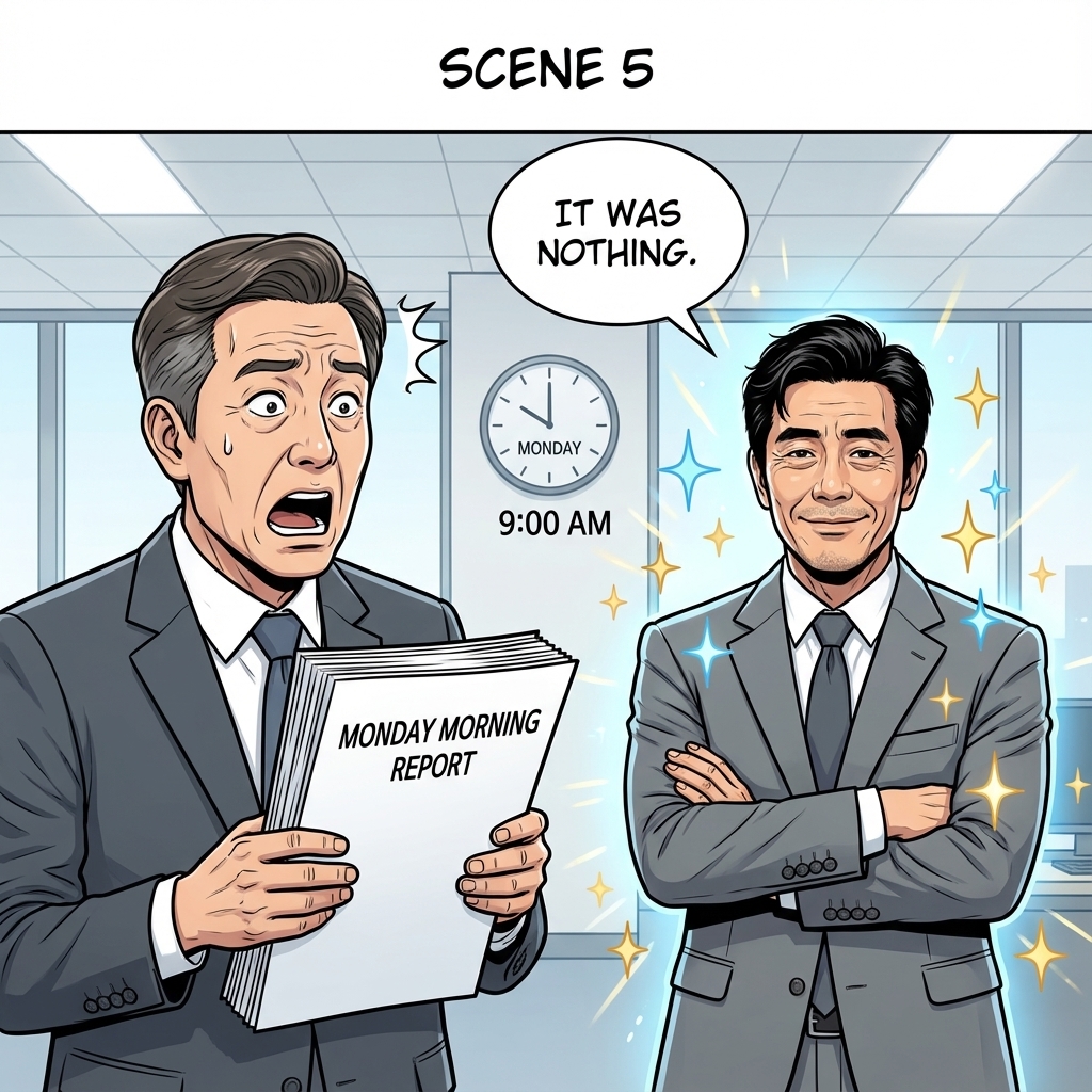 Scene 5: Smirk Monday