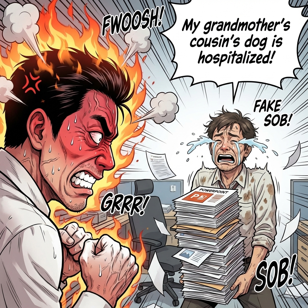 Scene 2: Overwhelmed by Tasks